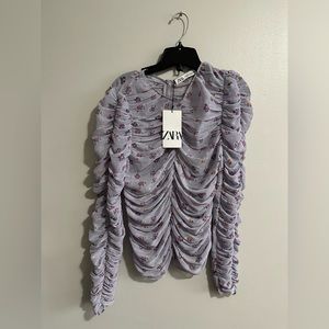 Zara brand new wrinkled top
